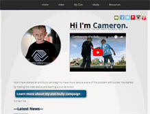Tablet Screenshot of antibullycampaign.org